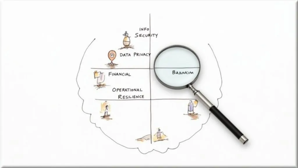 A group of professionals analysing charts and data on a large screen in a modern office.