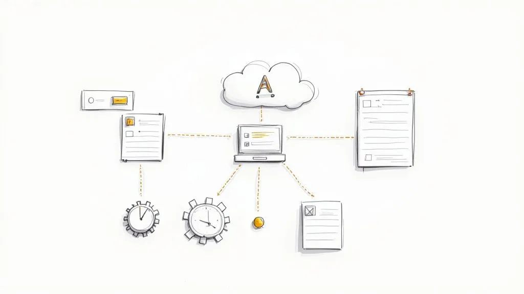 An image showing a streamlined, automated workflow on a computer screen, representing technology in the DDQ process.