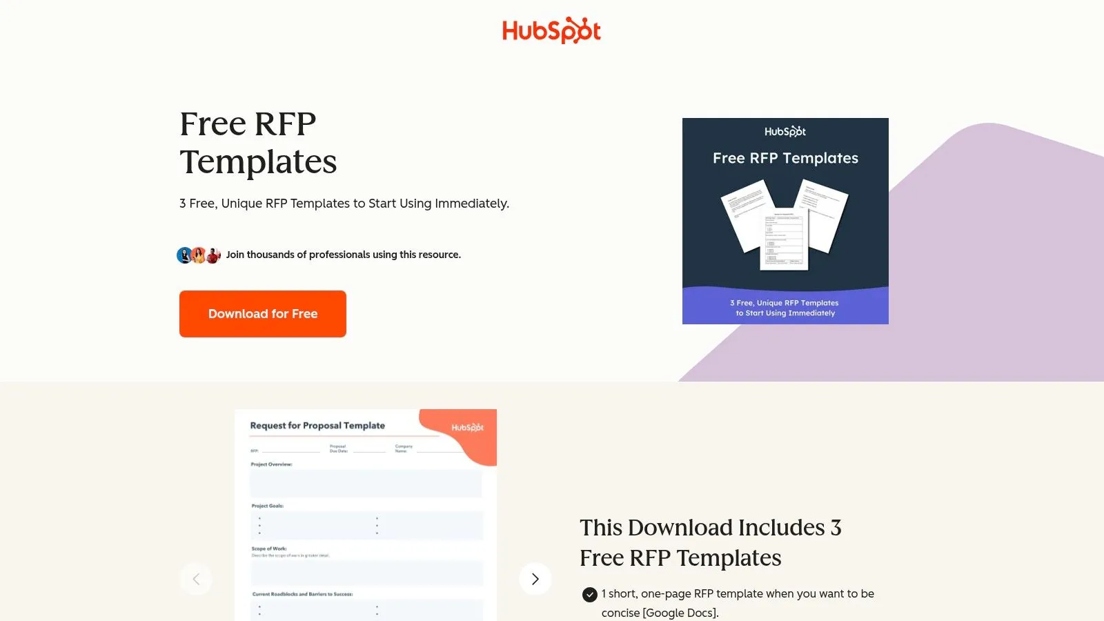 HubSpot — Free RFP templates and how‑to articles