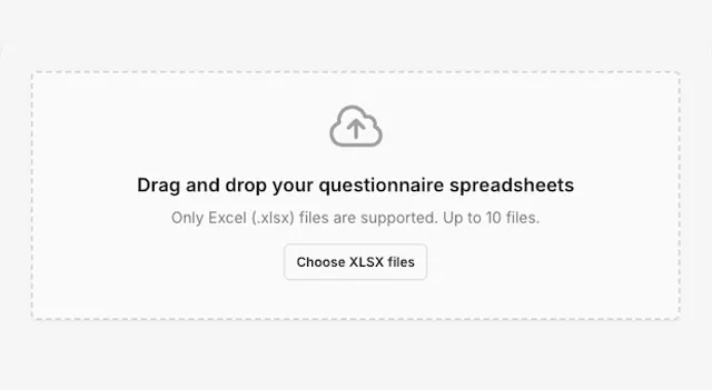Drag-and-drop policy upload in ResponseHub