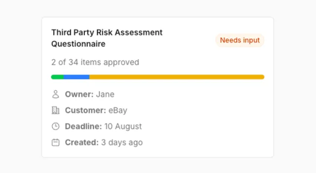 A questionnaire auto-answering in ResponseHub