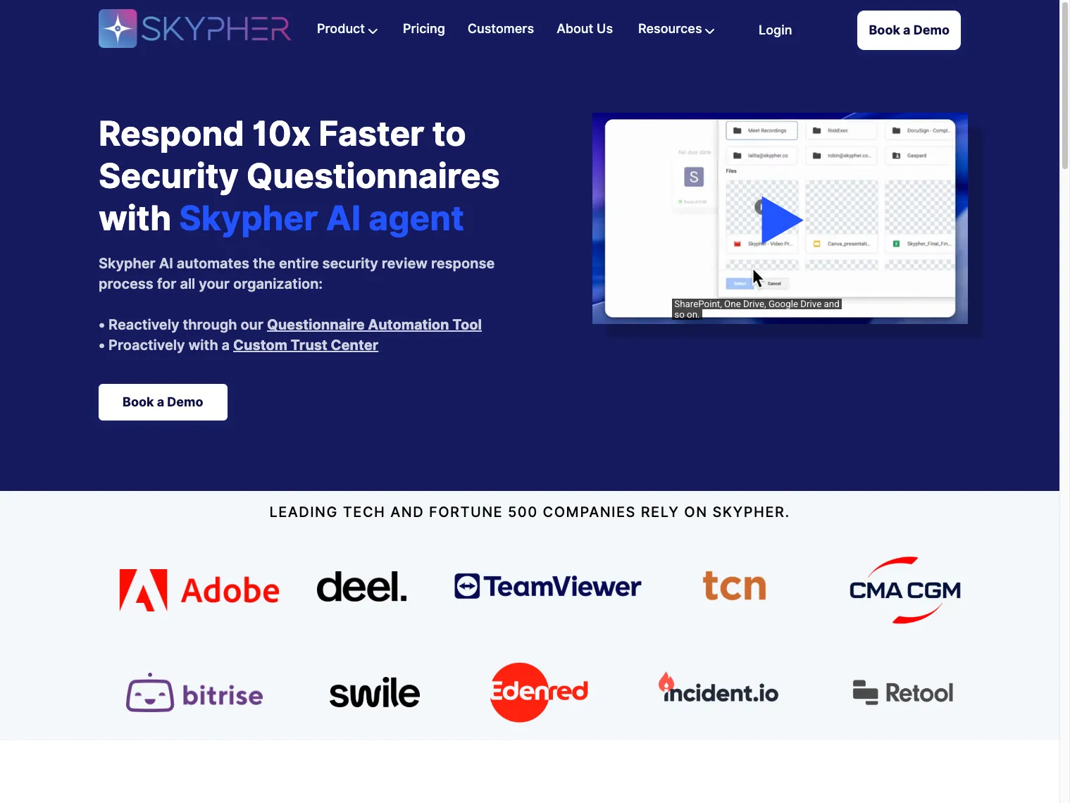 Skypher homepage, captured August 2026